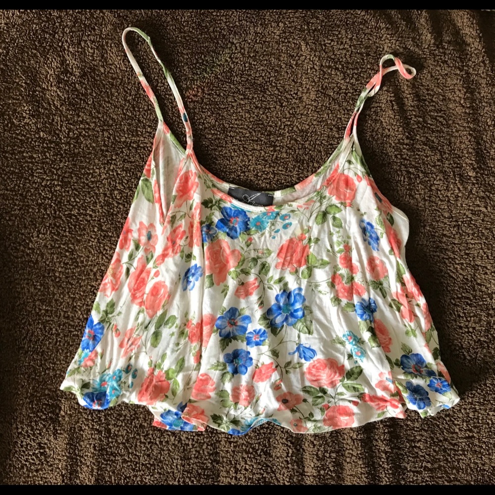 Floral Tank Crop Top
